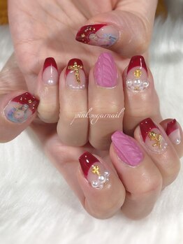 ピンクシュガーネイル(pink sugar nail)/原宿系ネイル