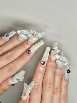 エクアネイルズ(Akuwa nails)/スカルプ◆150分アートやり放題