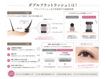 アテアイラッシュ 津久野店(ate eyelash)の写真/ダブルフラットメニューで持続力UP★