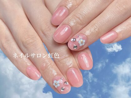 ネイルサロン 虹色の写真