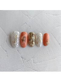 ホワイト×ゴールドニュアンス