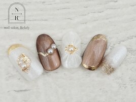大人ニュアンスアートネイル♪