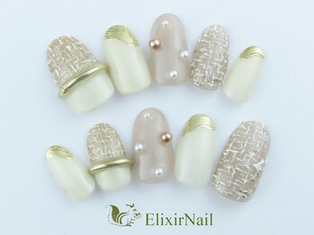 エリクサーネイル 神田(Elixir Nail)/ハンドやり放題/クーポン使用