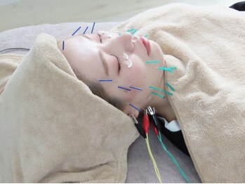 なごみ鍼灸整体院の写真/人気★ヘッドスパor頭筋膜リリース&美容鍼のセットで貴方史上最高の美肌に♪ツボが刺激され瞼もスッキリ！