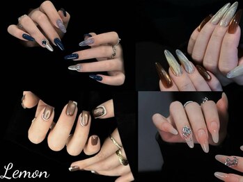 レモン(Lemon)の写真/長さ出しですらっとした指先に!高技術スカルプが人気☆爪が短い方も長さ出しで理想の指先を叶えよう♪
