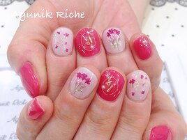 【押し花ネイル】