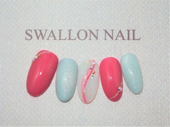 スワロンネイル(SWALLON NAIL)/１・２月　定額ネイル