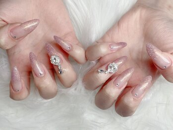 ネイルアルバ(Nail ALBA)/ラメグラネイル