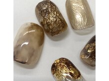 ラテネイル(Latte nail)/brown nuance