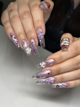 エクアネイルズ(Akuwa nails)/スカルプ◆150分アートやり放題