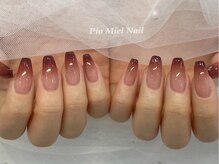 ピオミエルネイル 新宿(pio miel nail)/しっとり大人なモーブグラデ