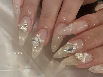サロン エルヴィー(SALON ELVI.)の写真/定額ネイルクーポン配信中//韓国系ワンホン系デザインも豊富♪トレンド感ある指先を提供します♪