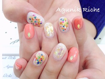 アグニークリッシェ(Agunik Riche)/【カラフルネイル】