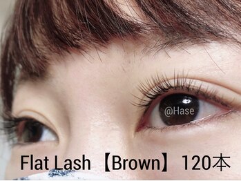 ハーゼ(Hase)/Flat Lash【Brown】120本