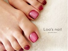 ロアズネイル(Loa's nail)/footマグネットワンカラー★