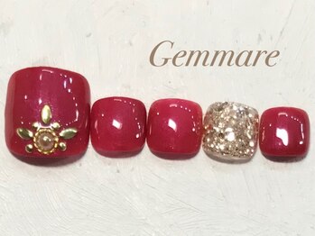 ジェンマーレ 青葉台店(Gemmare)/ワンポイントビジューネイル