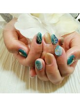 リラクゼーションエステハウス リンレイ(RINREI)/春大理石ネイル