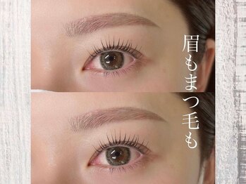 マヴィー 千葉店(Mavie)の写真/眉毛 × まつげパーマ専門サロン｜セットで仕上げる｜アイブロウワックス(毛量調整+眉メイク)+まつ毛パーマ