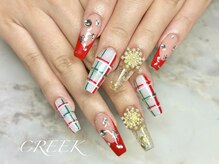 クリーク(CREEK)/クリスマス結晶ビジュースカルプ