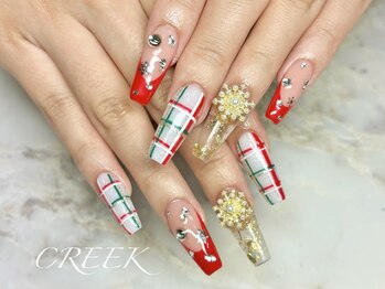 クリーク(CREEK)/クリスマス結晶ビジュースカルプ