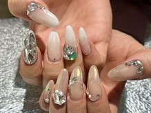 プロテア(protea)の雰囲気（長さだしも可能、自爪を育てながら長さキープできます@）