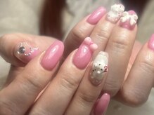 ジョアネイル(JOA Nail)/キティちゃん雪だるま/リボン