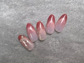 シンプル　マグネットネイル