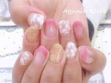 アグニークリッシェ(Agunik Riche)/【花柄ネイル】