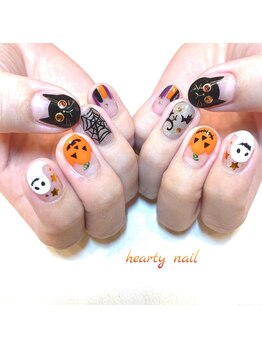 ハーティーネイル hearty nail 溝の口店/ハロウィンネイル