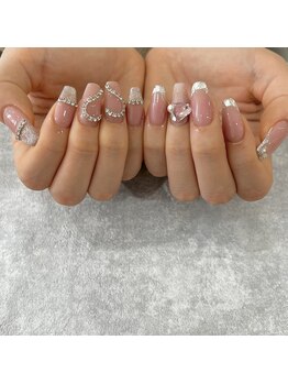 アシンメトリー ワンホンネイル