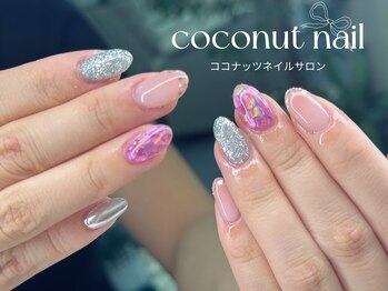 ココナッツネイル/冬ネイル