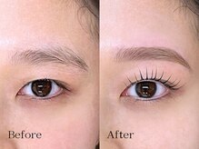 ミーナ 水ヶ江店(mina)/アイブロウWAX＋まつ毛パーマ上