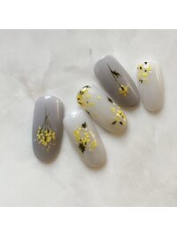 押し花ネイル