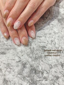 プライベート ネイルサロン マーマ(murmur)/キラキラぬりかけ
