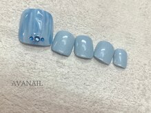 アバネイル 藤が丘(AVA NAIL)/【くすみブルーネイル】