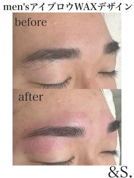 アンドエス(&S.)/men's垢抜けの近道!眉WAX