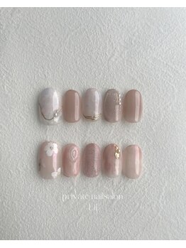 ニュアンス春ネイル