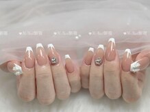 エムプラスネイル 新宿(M+Nail)/長さ出し★フレンチ