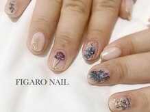 イヴ アイラッシュアンドネイル(Eve eyelash&nail)/手描きflower .