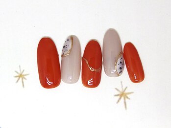 ネイルライフ(NailLife)/鉱物ニュアンスミラーデザイン