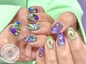 ネイルズガッシュ 溝の口店(NAILs GUSH)の写真/【痛ネイルの施術も可能】お客様の理想を創り上げる驚きの再現率！※痛ネイルのご予約はLINE@のみ