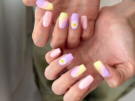海外風スマイルパステルネイル