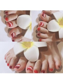 イーネイル(e-NAIL)/赤ピーコックネイル