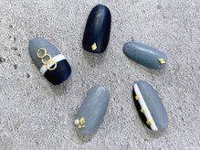 シェリーネイル(Cherie Nail)/ストーンジェルアート×マット♪