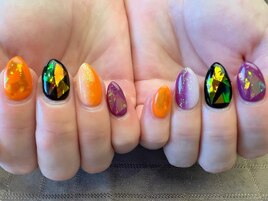 ハロウィンカラー×オーロラ