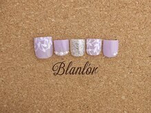 ブランロール 中目黒店(Blanl'or)/Foot　手書きレースネイル