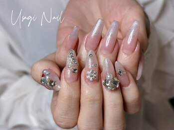 ウサギネイル 新大久保店(usagi nail)/マグネットフレンチ秋可愛い