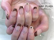 ネイルプラザ 河原町OPA店(NAIL PLAZA)/ブラウンフレンチ