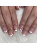 【HAND】フレンチネイル(クリアベース)　￥6500