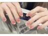チークネイル×マグネットフレンチ　